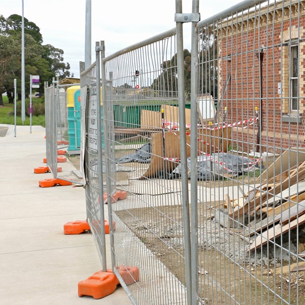 what's the process for scheduling the pickup of the temporary fence once my project or even is finished